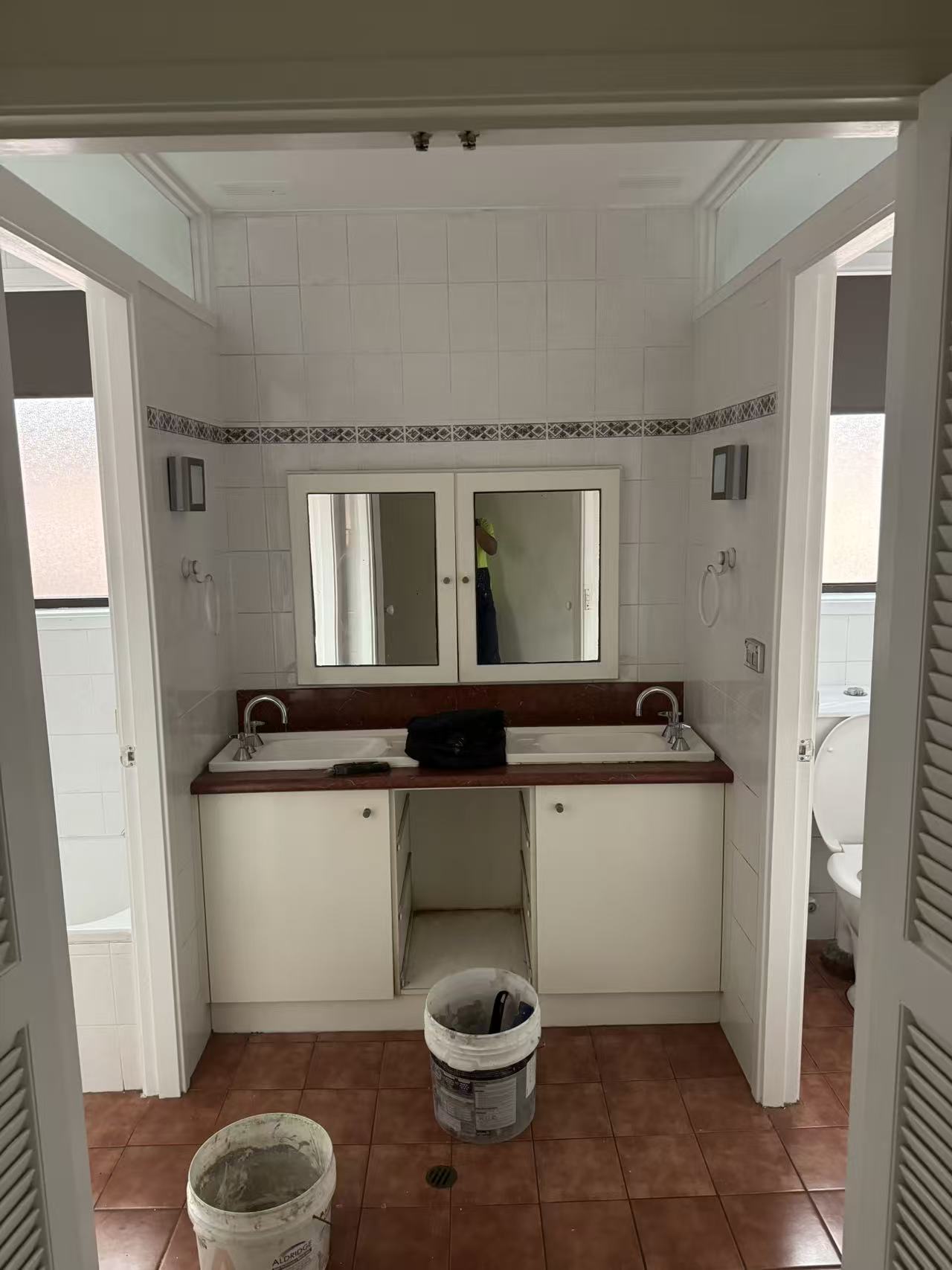 Original outdated bathroom with old vanity in Hurstville