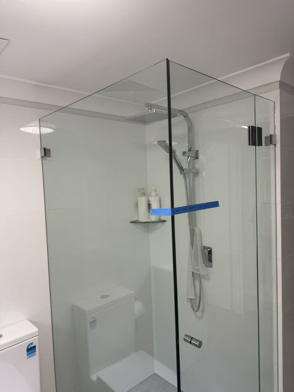 Luxury frameless shower installation in Hurstville