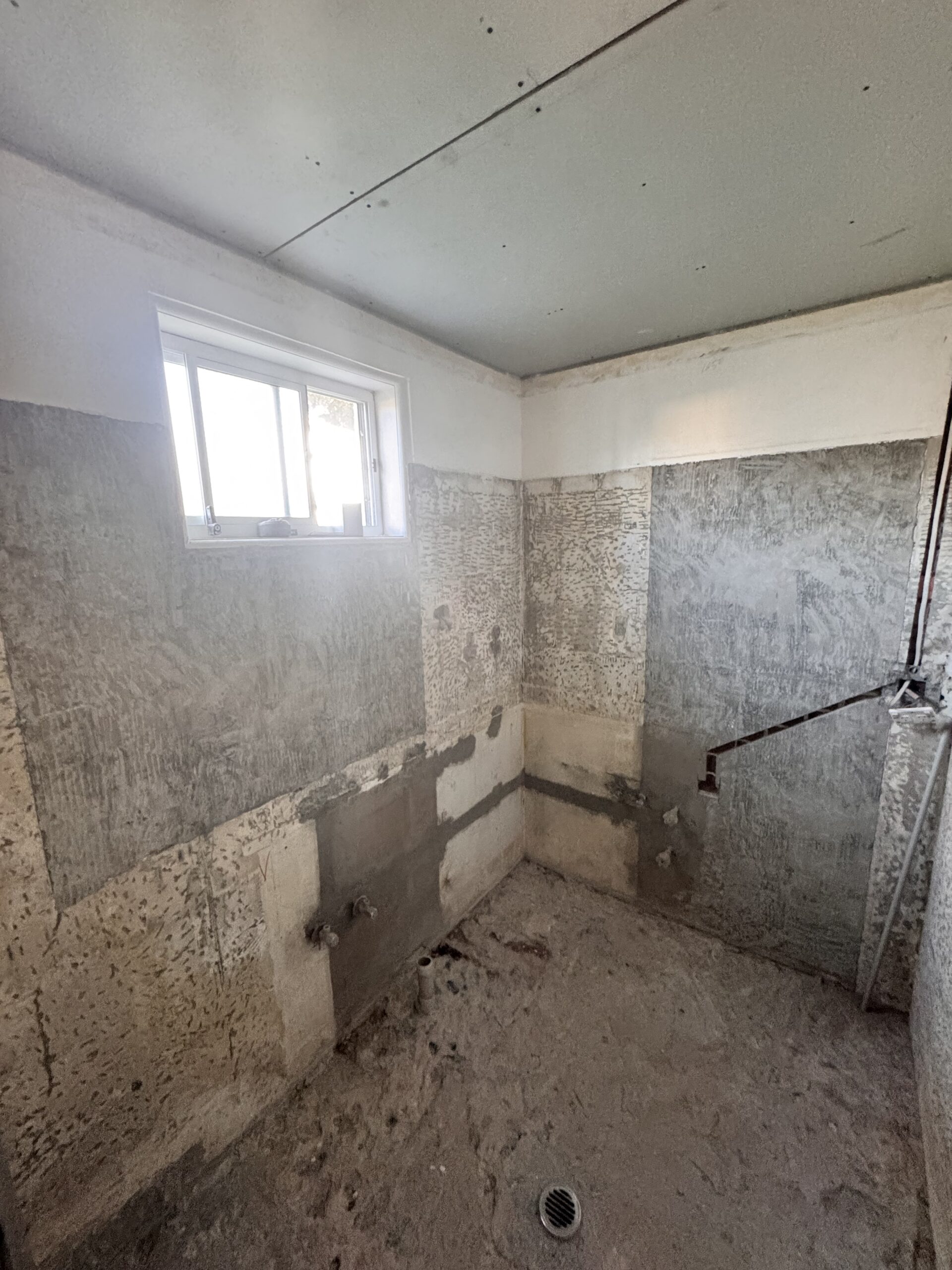 Sylvania Waters bathroom renovation construction progress
